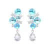 Pendientes de borla de perlas con adornos de diamantes, simples, elegantes, de lujo ligero, para mujer, únicos y exquisitos, elegantes y versátiles