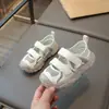 Zapatos Deportivos Antipatadas con Puntera para Niños 2024 Primavera/Verano Nuevo Estilo Zapatos para Niños Estilo Coreano Sandalias Casuales de Malla Transpirable para Niñas