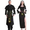 Exportado para Europa e América Fantasias Cosplay Halloween Páscoa Carnaval Adulto Masculino e Feminino Fantasias de Padre Fotos Reais