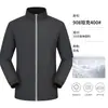 Chaqueta impermeable de trabajo de doble cara para exteriores, cortavientos antiestático, estilo delgado, chaqueta tipo concha, logo con impresión personalizada