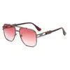 2294 Gafas de Sol de Metal con Doble Puente y Forma poligonal Exportación Transfronteriza Amazon UV400 Tendencia de Moda