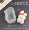 Molde de Silicona Squishy con Forma de Oso, Conejo, Panda de Serie Animada para Decoración con Chocolate, Resina, Yeso