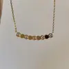 Collar de Panal Smile de Alta Gama para Inversión a Largo Plazo para Mujeres, Panal Color Dorado Chapado en Platino con Diamantes, Fábrica de Lujo Nicho