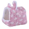 Nido para hámster Rama de flor ratón cobaya bolsa de miel cerdo holandés casa de escape loro cuatro estaciones nido cálido de algodón suministros para mascotas pequeñas