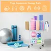 Amazon Estante de Almacenamiento para Equipos Deportivos y de Fitness Estante de Almacenamiento para Esterillas de Yoga en Casa Estante de Almacenamiento Extraíble de Múltiples Niveles para Mancuernas