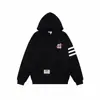 Sudadera con capucha para hombre Estilo callejero americano Otoño Invierno Nuevo Adolescente Con terciopelo interior Engrosada 2026 Marca de moda Bordado Peso pesado Top de pareja