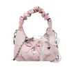 Bolso Pequeño de Lunares con Lazo Dulce para Mujer, Nuevo Bolso de Mano de Nicho Estilo Coreano, Bolso Pequeño de Hombro Cruzado