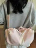Bolsa de Viaje Simple de Aspecto Elegante Rayas de Color Sólido Versátil Vacaciones Viaje Salida de Primavera Bolsa Cruzada Ligera Nueva Bolsa de Equipaje