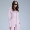 Nuevo Traje de Yoga para Mujer Sudadera con Cremallera Cárdigan de Terciopelo Plus Traje Deportivo Casual Ajustado Ropa de Fitness para Exteriores