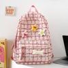 Otoño e Invierno nuevo estilo occidental todo a juego mochila libro rojo pequeño mismo estilo moderno lindo gran capacidad bolso de hombro artístico