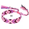 Popular en Europa y América: Pulseras Tejidas Arcoíris Hechas a Mano en Estilo Étnico Nepalí, Venta al por Mayor de Joyería