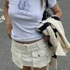 Comércio exterior transfronteiriço estilo coreano estilo de rua top carta estampada camiseta spice girls slim-fit all-match moda pullover
