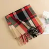 Bufanda Retro Artística de Cuadros de Cachemira Sintética Nueva 2026 para Mujer, Bufanda y Chal Versátil de Moda para Viajes Diarios, Caliente, Venta al por Mayor