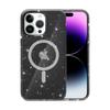 Capa Magnética para Celular iPhone14Pro Terminator Adequada para Marca Hot Tide Sentido Avançado Transparente Glitter Resistente a Quedas