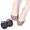 Meias de meia-sola femininas super macias para salto alto palmilha silicone invisível antiderrapante proteção para os pés anti-dor sandálias almofada de meia-sola sola dianteira