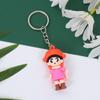 Criativo Cartoon 3D Boneca Chaveiro Borracha Macia Saco Pingente Pequeno Presente PVC Chaveiro em estoque