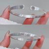 Pulsera de plata de ley 9999 pura con diseño de loto y koi tailandés, con cola plana abierta y garra de gato, regalo para novia.