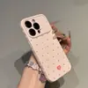 Adequado para Apple para Transformar Instantaneamente em Suporte Candy Polka Dot Heart 18Promax, Capas Macias e Rígidas Personalizadas para Celulares iPhone e Xiaomi