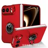 Adequado para iPhone Duo: Capa de celular para carro com acabamento fosco tipo pele, projetada para telefones dobráveis da Apple, oferecendo proteção contra quedas.
