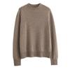 ¡Té, Bienestar! Nuevo de Otoño Una Pieza Sin Costuras 100. Camiseta Base de Lana de Cuello Alto Medio para Mujer Tejido Simple de Manga Larga