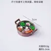 Mini Colgante de Olla Caliente Artificial Modelo Miniatura de Pato Mandarín para Olla Caliente Juguete Colgante Creativo Pequeño Regalo Promocional para Restaurante de Olla Caliente