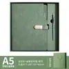 Caja de Regalo Set de Cuaderno A5 Personalizado para Souvenir de Reunión Anual de Empresa, Cuaderno de Hojas Sueltas Corporativo, Regalo de Negocio, Logo Imprimible