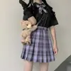 Jk Falda de Uniforme Conjunto Genuino Conjunto Completo Verano Manga Corta para Mujer Falda de Cuadros JK Falda Plisada Estilo Universitario Japonés Estudiante Original