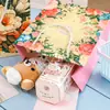 Sacolas de presente da série floral transfronteiriça, bolsas tote florais vintage europeias e americanas, lembrancinhas, sacolas de embalagem para comércio exterior no atacado em estoque