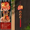 2026 Año del Caballo Petardos Colgantes Decoraciones de Año Nuevo Festival de Primavera Sala de Estar Danza del León Banderas Rojas Colgantes de Puerta Arreglo