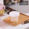 Caja de embalaje de hierba horneada, taza redonda de taro, taza de plástico desechable para pesca, leche, té, helado, mousse