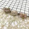 Novo urso de blush cacheado acessórios diy urso de pelúcia desenho animado orelha de morango cabeça de animal urso chapéu acessórios para roupas