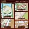 110.0 Pegatinas de Paisaje Serie Navideña Pegatinas de Escena Escena Miniatura DIY Pegatinas para Diario Pegatinas para Alivio del Estrés