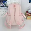 Mochila leve de cor sólida estilo japonês, adequada para viagens ao ar livre, com grande capacidade, versátil para uso casual e ideal como mochila para o dia a dia para estudantes universitários.