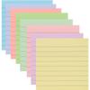 Post-its de linha horizontal coloridos notas estilo ins notas notas trabalho estudantes n vezes notas adesivas adesivos