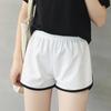 Pantalones cortos deportivos de tres puntos para mujer, pantalones de playa de verano transfronterizos, pantalones casuales para el hogar, pantalones cortos de cintura elástica para estudiantes, venta al por mayor
