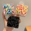 Elásticos Coloridos e Fortes para Cabelo Infantil, Acessório de Cabeça para Bebê que Não Machuca o Cabelo, Espessados e Duráveis, Pequenos Elásticos, Antiestiramento e Contínuos, Modelos Básicos