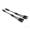 Conector fotovoltaico MC4 em Y de três vias conector à prova d'água para painel solar conector paralelo um para dois Y2