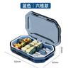 Caja de medicamentos pequeña portátil para viajes, caja de medicamentos de mano con compartimentos, sellada con silicona a prueba de humedad, para pastillas semanales, cápsulas, subembalaje, caja de medicamentos