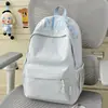 Nova Mochila Estilo Japonês Ins de Alto Valor Estético, Fresca e Fofa para Alunos do Ensino Fundamental e Médio, Bolsa Casual Simples de Ombro Duplo de Grande Capacidade