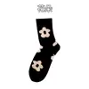 Calcetines versátiles de media pantorrilla coreanos y japoneses para mujer, calcetines apilados de oso de dibujos animados y pata de gallo para otoño e invierno, estilo japonés lindo, venta al por mayor de fábrica