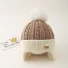 Viento dulce felpa lindo fruta protección de orejas para niños gorra forrada de polar gruesa para niños y niñas gorro de bebé al por mayor gorra transfronteriza