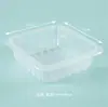 Caja Rectangular Desechable de PP Grueso con Cierre para Comida para Llevar Comida Rápida Caja Fresca Se Puede Formular Vajilla Comida Disponible