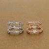 Comércio exterior exportação Europeu e Americano simples anel de estrela de diamante branco AliExpress wish venda quente pulseira de zircônia cravejada com diamante