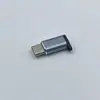 Adaptador micro a tipo C de aleación de aluminio al por mayor de fábrica con hebilla, convertidor V8 a tipo C