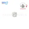 Pendientes de aleación de titanio F136 con circonita, pendientes de alta gama para perforación de oreja, tachuelas para cartílago, tachuelas de espiral interna para labio, joyería para piercing