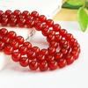 Ágata Roja Redonda Aiyu Cuentas Sueltas Cadena Larga Hilo de Cuentas Semiacabado Hecho a Mano DIY Joyería Fabricante Mayorista S3100605