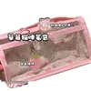 Estuche transparente serie gato combinado, estilo ins, alto atractivo estético, caja de papelería de gran capacidad para estudiantes, estuche de almacenamiento para niñas