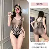 Lingerie sexy, peça única, traje de rede sem tirar, desejo puro, sexy e sedutor, meias de rede com abertura no entrepernas, uniforme, conjunto de meias pretas de peça única