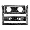 Apropriado para Audi Q7 07-15 dois lados da fibra do carbono que desembaçam acessórios decorativos da modificação interior do carro das etiquetas da tomada de ar