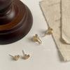 Brincos Pequenos e Fofos em Forma de Coração, Clipes de Orelha Estilo Minimalista para Mulheres Sem Orelhas Furadas, Ear Cuffs, 2024 Novo Tendência e Exquisito